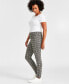 Фото #2 товара Women's Printed High-Rise Ponté-Knit Pants, Created for Macy's
