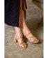 Фото #6 товара Women's Celia Asymmetrical Block Heel Dress Sandals