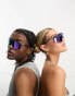 Фото #4 товара Oakley Hydra visor festival sunglasses with reflective purple lens in black