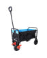 Фото #3 товара Mini Folding Wagon Garden Shopping Beach Cart (Black+Blue+Brake)