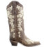 Фото #1 товара Corral Boots Floral Rhinestone Embroidery Snip Toe Cowboy Womens Brown Casual B