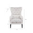 Madison Park Arianna Fabric Swoop Wing Chair