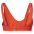 Фото #2 товара Puma 1Pc Plunge Ribbed Bikini Top Womens Orange Casual Athletic 85925902