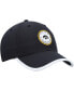 Фото #4 товара Men's Black Iowa Hawkeyes Microburst Clean Up Adjustable Hat