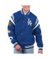 Фото #1 товара Men's Royal Los Angeles Dodgers Quick Full-Snap Varsity Jacket