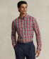 Фото #1 товара Men's Classic-Fit Plaid Stretch Poplin Shirt