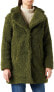 Фото #2 товара Urban Classics Women's Winter Jacket, Ladies Oversized Sherpa Coat Jacket with Hook & Eyelet Closure, Size XS to 5XL