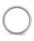 ფოტო #3 პროდუქტის Stainless Steel with 14k Gold Inlay Brushed 8mm Band Ring