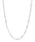 Фото #1 товара 2028 silver-Tone Diamond Shaped Link Chain Necklace