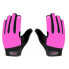 Фото #1 товара Перчатки для велосипеда HEAD BIKE 4713 Long черно-розовые Идеальные для женщин