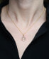ფოტო #2 პროდუქტის Diamond Tree 20" Pendant Necklace (1/10 ct. t.w.) in 14k Yellow or Rose Gold, Created for Macy's