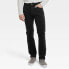 Фото #1 товара Men's Slim Straight Corduroy 5-Pocket Pants - Goodfellow & Co Black 40x32
