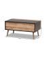 Jensen Modern and Contemporary Wood Lift Top Coffee Table with Storage Compartment