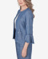 Фото #3 товара Women's Bayou Chambray 3/4 Sleeve Jacket