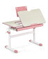 Фото #1 товара Height-Adjustable Kids Desk with Tilt Desktop and Book Stand