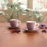 Фото #4 товара Набор чашек с блюдцами Quid Vita Morning Розовый Керамика (4 Предметы) (6 штук)