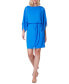 Women's Blouson Dress Tie-Waist Faux-Wrap Dress