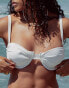 Фото #4 товара 4th & Reckless x Loz Vassallo harper ruched front cupped bikini top in cream