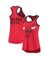 Women's Red Chicago Bulls Showdown Burnout Tank Top