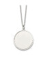 Фото #1 товара Chisel engrave able Round Disc Pendant Cable Chain Necklace