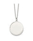 ფოტო #1 პროდუქტის Engrave able Round Disc Pendant Cable Chain Necklace