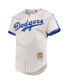 Фото #3 товара Men's Jackie Robinson Gray Brooklyn Dodgers Cooperstown Collection Authentic Jersey