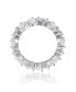 ფოტო #3 პროდუქტის RA White Gold Plated Heart Cubic Zirconia Band Ring