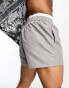 ASOS DESIGN swim shorts in short length in grey