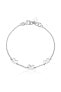 Charming silver bracelet with bow ties 1003875500 - фото #1