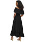 Фото #3 товара Women's Off-The-Shoulder Flounce Maxi Dress