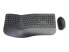 Фото #1 товара Conceptronic ORAZIO ERGO Wireless Ergonomic Keyboard & Mouse Kit - German layout - Full-size (100%) - RF Wireless - QWERTZ - Black - Mouse included