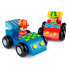 Фото #2 товара Деревянный игрушечный транспорт NICI Гоночные автомобили (красный и синий)