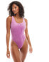 Фото #1 товара adidas Originals Essentials swimsuit in purple