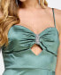 ფოტო #4 პროდუქტის Juniors' Embellished Sweetheart-Neck Cutout Gown