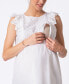 ფოტო #2 პროდუქტის Women's Broderie Anglaise Cotton Maternity Nursing Top