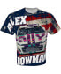 Men's White Alex Bowman Ally Sublimated Patriotic Total Print T-shirt Белый, XL - фото #3