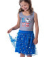 Фото #4 товара Girls Snoopy Joe Cool USA Love Tank Nightgown Pajama