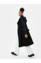 Фото #1 товара Пальто Koton Удлиненное Плащ-пальто с капюшоном