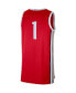 Men's #1 Scarlet Ohio State Buckeyes Limited Basketball Jersey