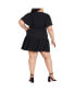 Plus Size Catherine Faux Wrap Mini Dress