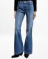 Фото #1 товара Women's High-Waist Wideleg with Seams Jeans