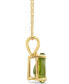 ფოტო #3 პროდუქტის Peridot Pendant Necklace (1-1/3 ct.t.w) in 14K Yellow Gold