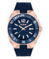 ფოტო #1 პროდუქტის Men's Three-Hand Date Quartz Versus Reaction Blue Silicone Strap 48mm