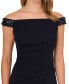 Women's Beaded-Trim Off-The-Shoulder Gown