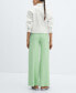 ფოტო #2 პროდუქტის Women's Wideleg Pleated Pants