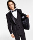 ფოტო #3 პროდუქტის Men's X-Fit Slim-Fit Infinite Stretch Black Tuxedo Jacket