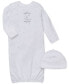 ფოტო #1 პროდუქტის Baby Boys or Baby Girls Welcome To The World Gown and Hat, 2 Piece Set