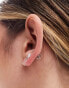 Фото #3 товара Kingsley Ryan Sterling Silver gem flower ear crawler in silver