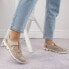 Фото #15 товара Rieker W RKR651 beige leather openwork shoes with velcro