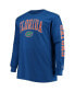 Men's Royal Florida Gators Big and Tall 2-Hit Long Sleeve T-shirt